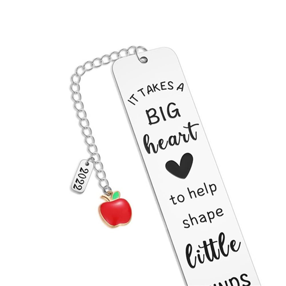 Lihonzhi Bookmark It Takes A Big Heart To Help Shape Little Minds Appreciation Gifts for Teacher Mentor Professor Leaving End of Term Retirement Back to School - Image 3