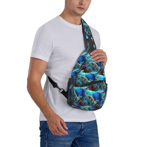Mochila Cruzada Sling Negro para Senderismo y Viaje miniatura 7