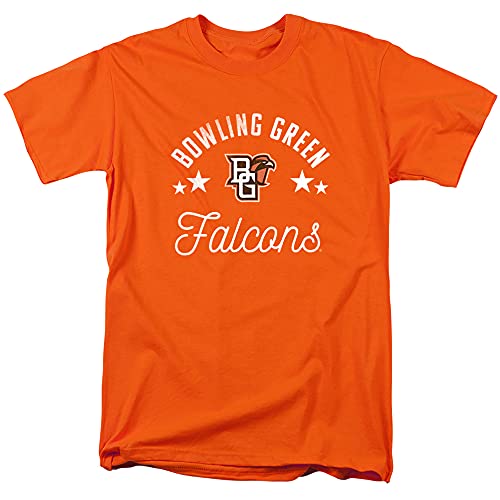 Bowling Green State University BGSU Official Falcons Unisex Adult T-Shirt, Orange, Large