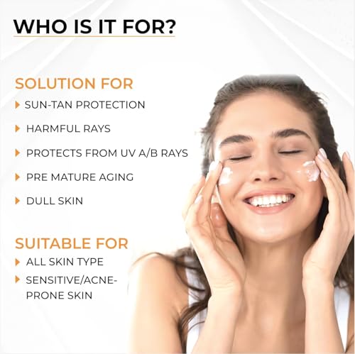 Image of DR. SAKHIYA'S Sunscreen For Broad Spectrum, UVA UVB & Blue Light Sun Tan Protection Non-Sticky, Non Greasy, Waterproof, No White Cast - 50gm (Ultra Safe Sunscreen SPF 50 PA+++)