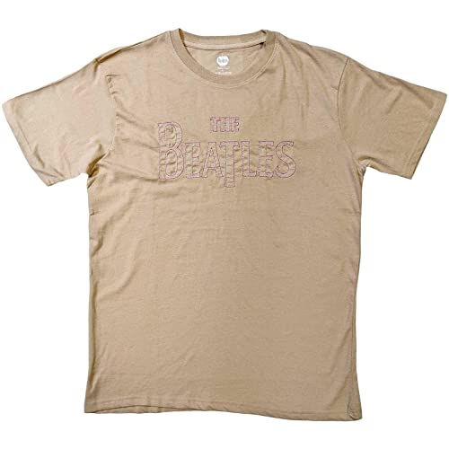 The Beatles – T-shirt Logo Drop T pour Adultes Unisexe - Les Beatles, Paul McCartney, John Lennon, RIngo Starr, George Harrison The Beatles - T-shirt Logo Drop T pour Adultes Unisexe