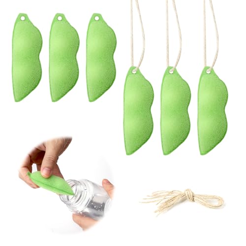 UOCAI 6 Piezas Limpiador de Botellas, Botella Esponja Limpiador de Botellas, Magic Beans Botella Limpia Frijoles, Frijoles Botella Esponja Limpiadora para una Variedad de tamaños de Botellas