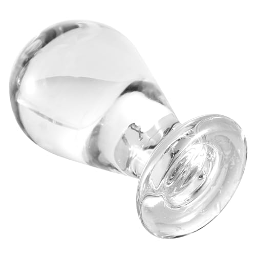 Image of ferch Large Size Glass Butt Plug Crystal Anal Plug Sex Toys Pleasure Bomb Plug Personal Sex Massager for Couple, 4.3 * 2.4in(L)
