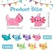 Hoemwarm 28 Pcs Mini Resin Axolotl Charms Bulk 7 Colors Tiny Axolotl Resin Figurine Toy Charms Small Ornament Figurine Axolotl Decoration for Home Garden Landscape DIY Aquarium Dollhouse Ornament