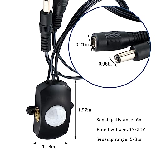 4 pezzi DC 5V-24V 5A PIR Sensore di movimento