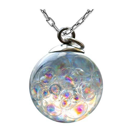 ABABC Colorful Bubble Necklace Rainbow Ball Necklace