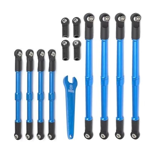 Bielle RC Traxxas Summit Revo 2.0 en métal bleu pour l'optimisation des voitures 1/10