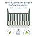 Delta Children Milano 4-in-1 Convertible Crib - Greenguard Gold Certified, Grassy Glen