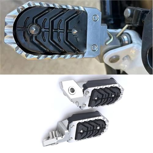 Repose-pieds BMW F850GS Adventure (2018-2023) - Extension de pédale moto robuste en argent