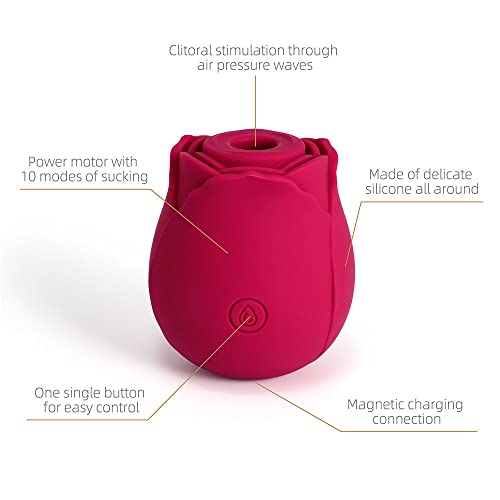 Sugador De Clitóris Em Formato De Rosa