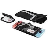 Hama 6in1-Zubehör-Set für Nintendo Switch (inkl. Sleeve Tasche, Aufbewahrungstasche für Spiele, Display-Schutzfolie, Reinigungstuch, 2 Control-Stick Aufsätze, Touchpen) schwarz