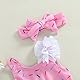 Geagodelia Badeanzug für Mädchen, 3-teilig, Donut-Druck, Badeanzug, Höschen und Oberteil mit Stirnband, Rosa, 18-24 Monate