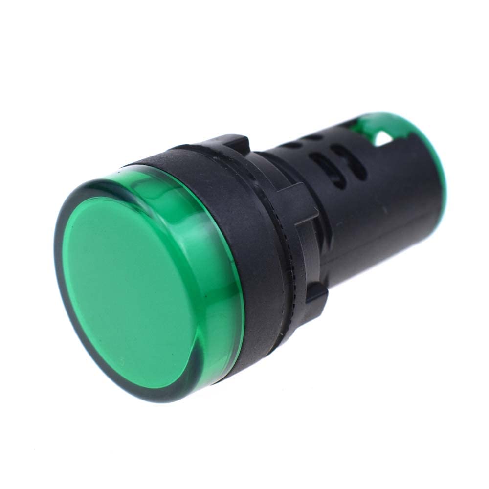 Indicatore di alimentazione a LED AD16-22D/S 22mm Pannello Installazione Generale Segnale Luce (verde, 48V)