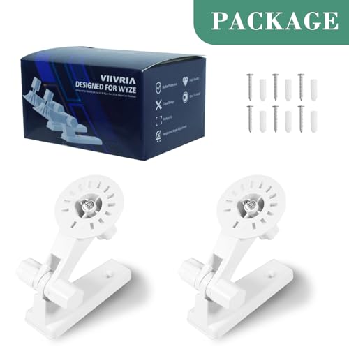 Universal Wall Mount Bracket Compatible with WYZE Cam Pan V3/V4/V2 & Blink Mini Pan-Tilt Cam, 180 Degree Rotation Adjustable Security Camera Mounting Kit by VIIVRIA - Image 6
