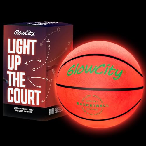 GlowCity Glow in The Dark Basketball for...