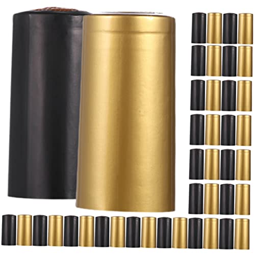 Alipis 100pcs Wine Bottle Shrink Tops Heat Shrink Caps for Sealing Wine Bottles Flexible Easy to Use for Wineries Homes Events Professional