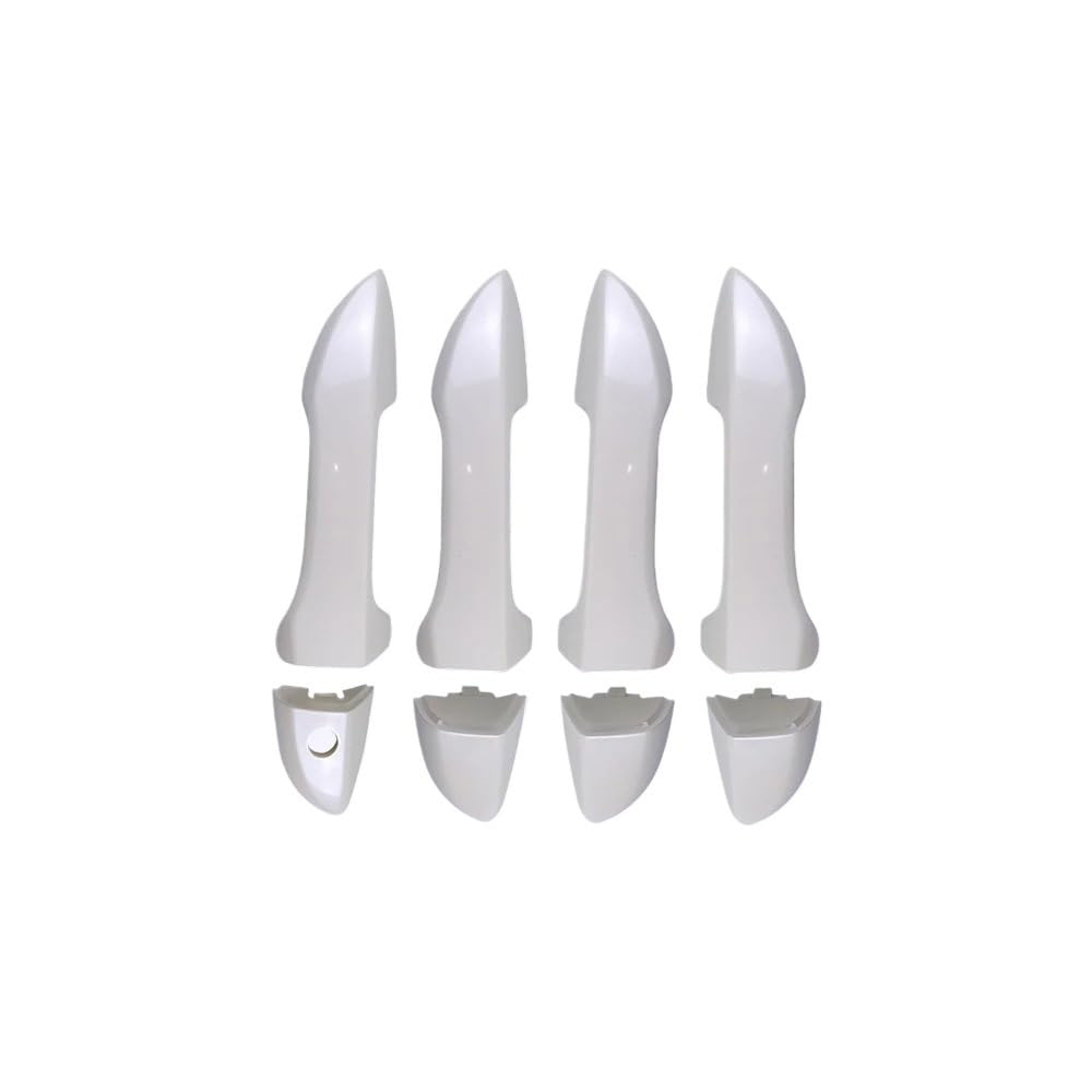 Lccozmd Rear Left For 2014-2018 For Door Handle For Toyota Corolla Driver Front Rear Side Outer White(Rear Left)