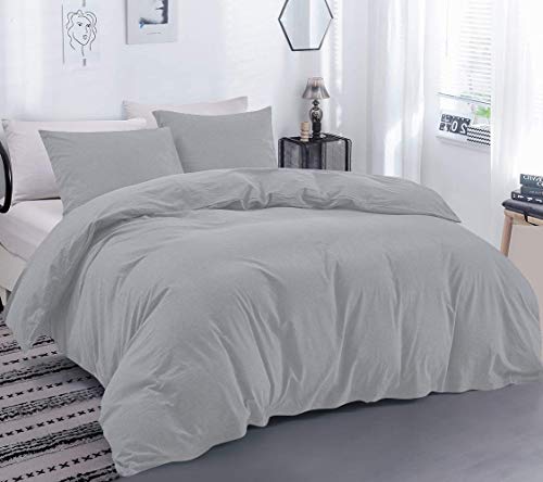 1Pcs Duvet Cover with Zipper Closure & Corner Ties - 800 Thread Count Egyptian Cotton Duvet Cover - Full XL/Queen Size (88