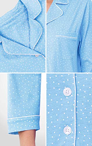 Pajamagram Women Nightgown - Night Dress For Women Sleepwear, Light Blue, Sm #TOP3