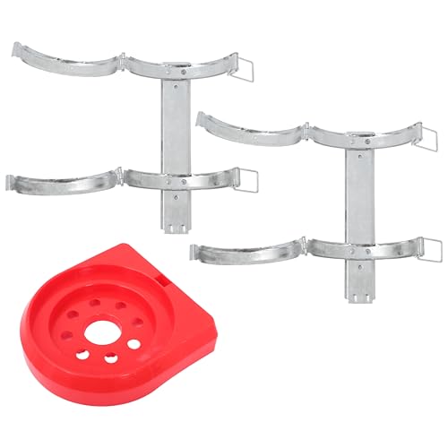 MALUGOGO Soporte universal de pared para extintor de incendios con base de plástico y colgador de metal, kit de soporte de seguridad contra incendios de 4/8 kg para el hogar, coche, oficina