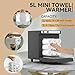 VERYTOP Towel Warmer 5L-Black, 2-in-1 Professional Mini Small Hot Towel Warmer for Spa, Facial Towel Cabinet for Solo Estheticians, Small Salons & Home Spa (Fits 10-15 Towels)