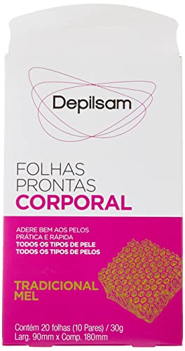Folhas Prontas Corporal 10 Pares Mel -12Cx,