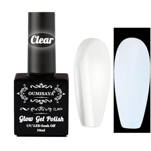 Esmalte de uñas gel claro que brilla en la oscuridad 10ML miniatura 1