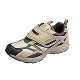 [ダンロップリファインド] 軽量 幅広 4E マジックテープ 撥水 メンズ ウォーキングシューズ DM2021 ベージュ 28.0 cm