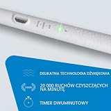 Emmi-dent Sonic to Go bezprzewodowa szczoteczka do zębów, podróżna, z czasem pracy 25 dni, elektryczna szczoteczka do zębów z 3 trybami czyszczenia, 20 000 drgań na minutę, podróżna szczoteczka do