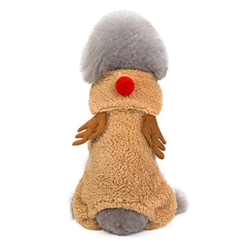 Disfraz navideño de reno para perro talla M miniatura 4