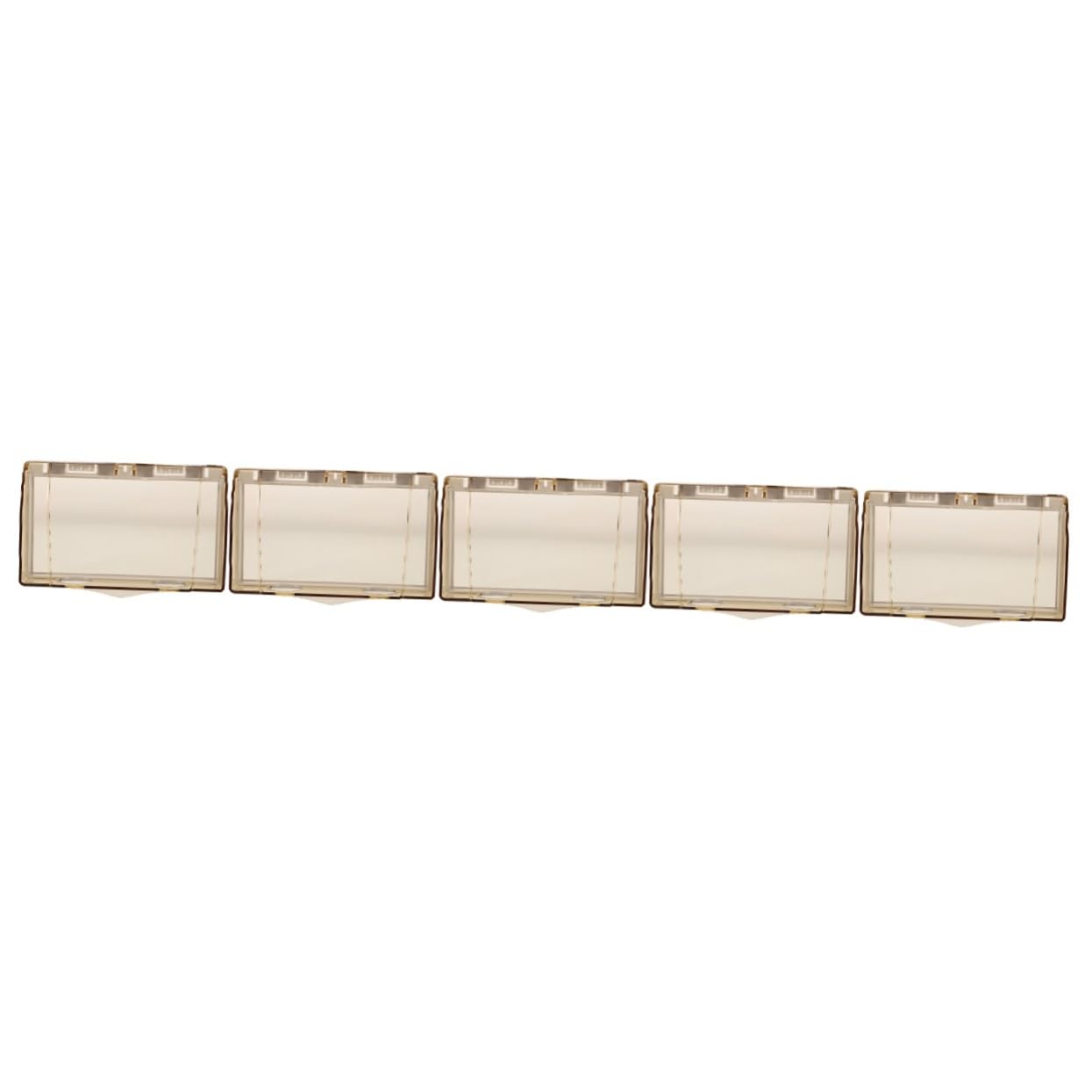 SHINEOFI 5 Pezzi Copriprese Adesivo per Bagno Protezione Elettrica e Resistente All Usura Copertura per Prese Murali Facile Installazione Domestici e Commerciali