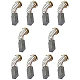 DZS ELEC 10PCS Motor Carbon Brushes Angle Grinder Polishing Hammer Cutting Machine Hand Drill Carbon Brushes Replacement Universal Power Tool Parts for Circular Saw Bevelling Drilling
