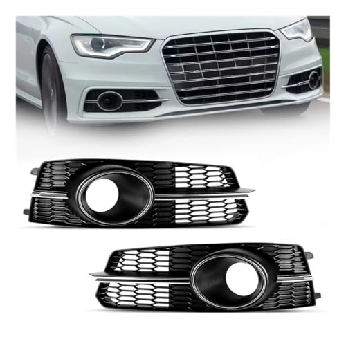Rejilla de luz antiniebla para parachoques de Audi A6 C7 A6L S-line 2015-2018 con parrilla ACC 6