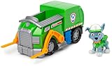 PAW PATROL, Recycling-Truck mit Rocky-Figur (Sustainable Basic Vehicle/Basis Fahrzeug), Spielzeug für Kinder ab 3 Jahren
