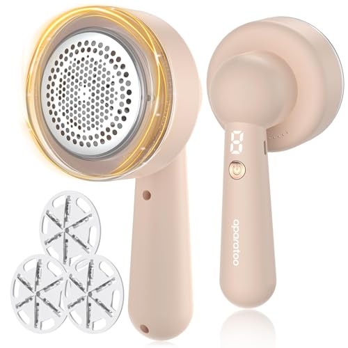 Bobble Remover per vestiti, 8 W, potente levapelucchi elettrico con 3 velocità, rasoio per tessuti, ricaricabile, con 3 testine di rasatura, spazzola per lanugine, debobbler per vestiti, coperte,
