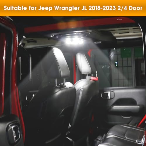 Lámpara LED interior para Jeep Wrangler JL 2018-2023 30 LED miniatura 4