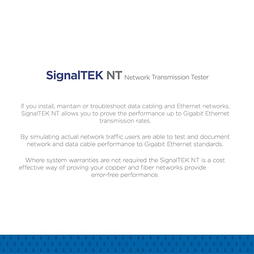 Image of TREND Networks | R156005 | SignalTEK NT | Touchscreen Copper & Fiber Network Transmission & Bandwidth Tester Kit | Troubleshoot Data Cabling & Ethernet Network Issues