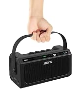 Ulumac Aroma Portable 10W Mono Electric Guitar Practice Amp with Bluetooth 5.3 & OTG Direct Recor...