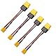 LinsyRC 4-Pack XT30 Männlich Stecker auf XT60H Buchse Steckverbinder Adapter mit 10CM 16AWG Kabel für RC Drohne LiPo Akku