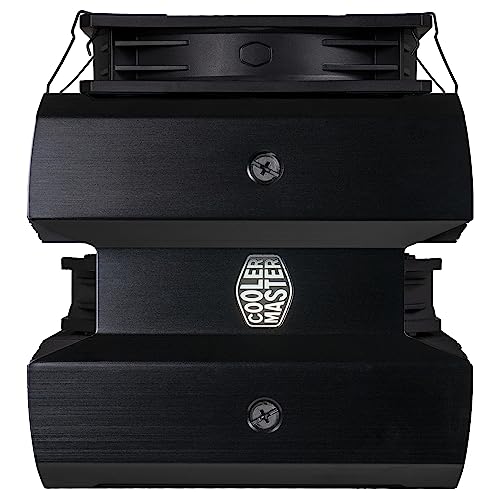 Image of Cooler Master MA824 CPU Cooler - Dual Tower | Support AMD & Intel CPU Socket AM5, AM4 / LGA 1700, 1200, 1151, 1150| Dual Staggered Fan Setup | 63.6 CFM Airflow | 8 Heat Pipes