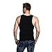 Odoland Men's 3 Pack Body Shaper Base Layer Shirt Tummy Shirt, Black/Black/Black, L