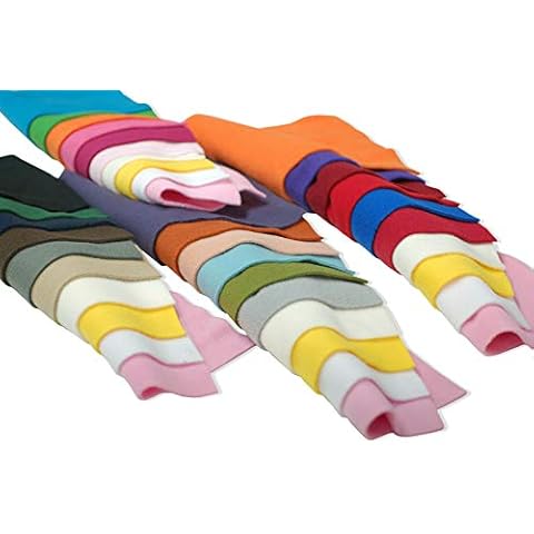 10 Piece Polar Fleece Fabric Bundle for Crafts Cover