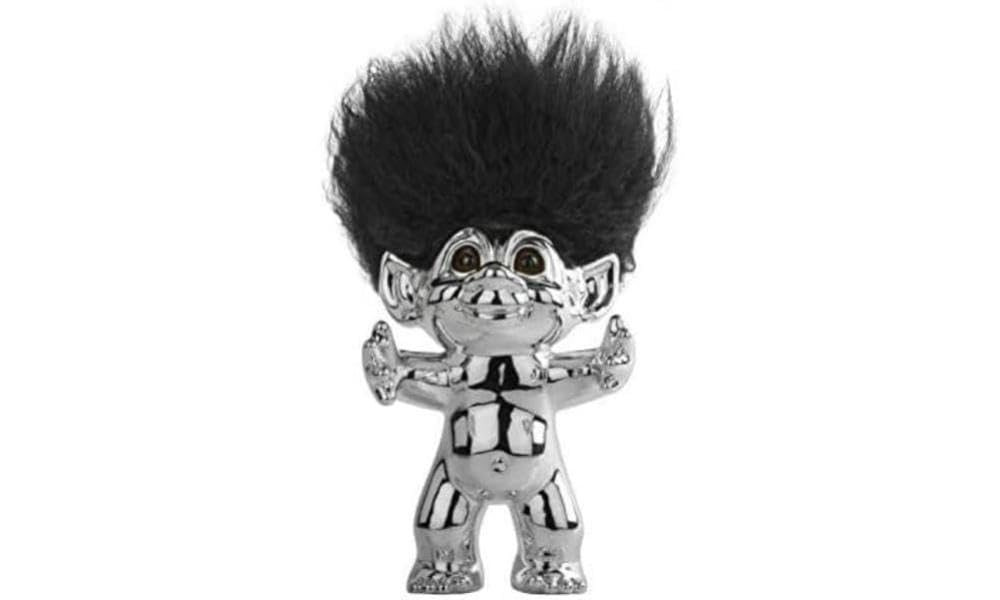 Goodlucktroll 12cm Black Chrome Hair : Amazon.co.uk: Outlet