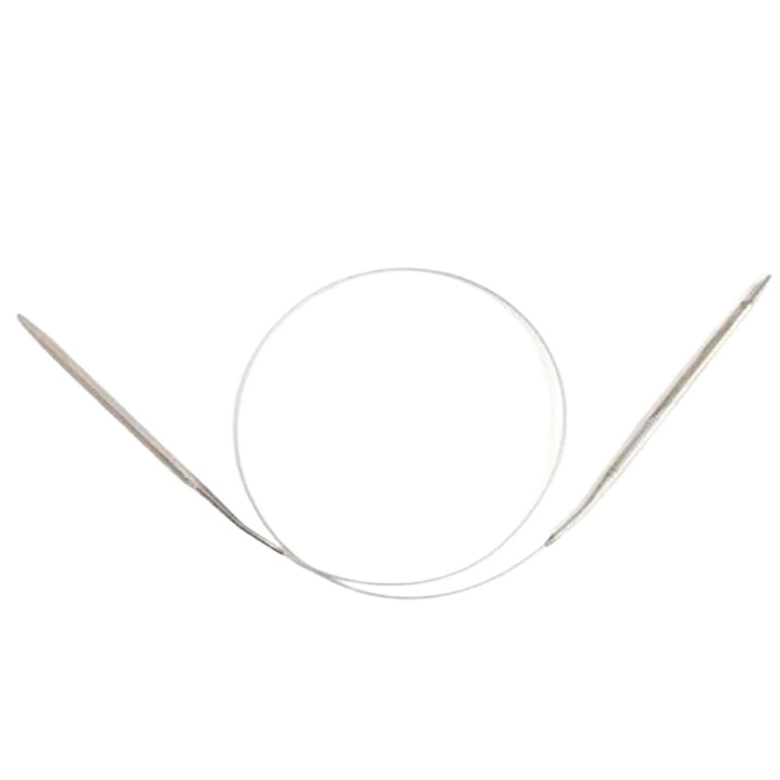 Knitting Needles Sweater Knitting Needle Stainless Steel Ring Weaving Circular Needlework Kits DIY Knitted Tool(43cm Long)