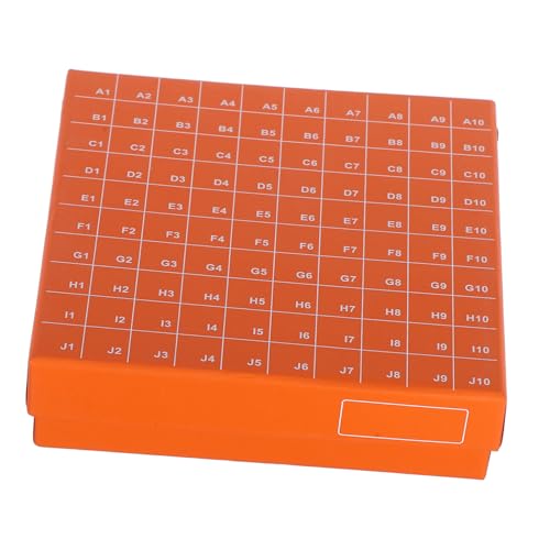 KICHOUSE Efficient Lab Freezer Box Tube Racks Case Conical Centrifuge Tubes Storage Paper Freezer Sample Tube Holder