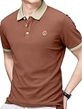 Lymio Men T-Shirt || T-Shirt for Men || Polo T Shirt (Polo-46-Orange-M)