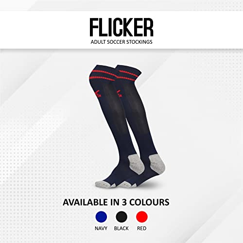 Image of Vector X Flicker Stockings | Nylon Mesh Stretchable Material Knee Length Unisex Pack of 1 Pair