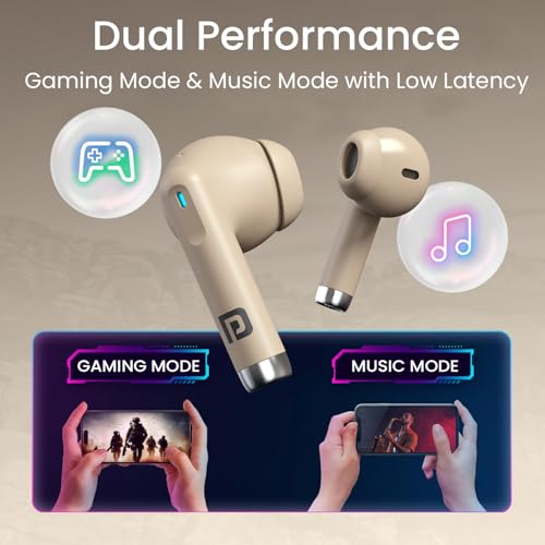 Portronics Twins S18 Pro Beige Earbuds - Image 6