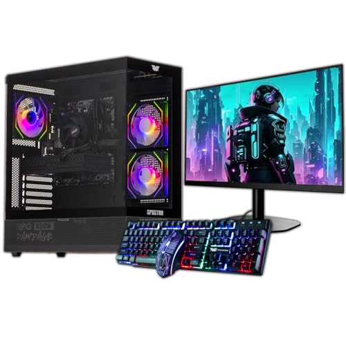 Veno Scorp Budget Gaming PC 22” Bundle Intel Core i7-16GB RAM – 120GB SSD 500GB HDD – GTX 750 4GB SPECTRA ARGB Gaming Case - WINDOWS 11