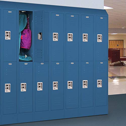 Salsbury Industries 62368BL-U Unassembled Standard Metal Locker with Double Tier, Blue - Image 6
